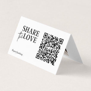  Kärlek Bröllop-fotokoden QR Visitkort