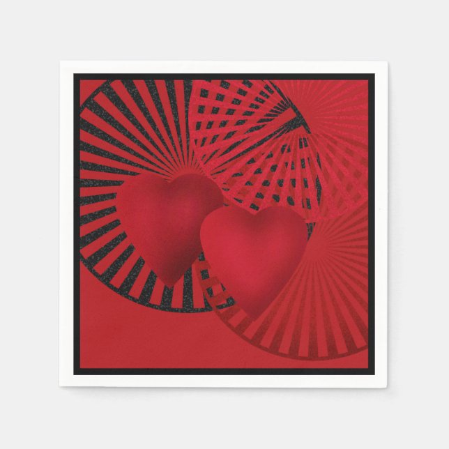 Kärlek. Bröllop Pappersservett (Framsidan)