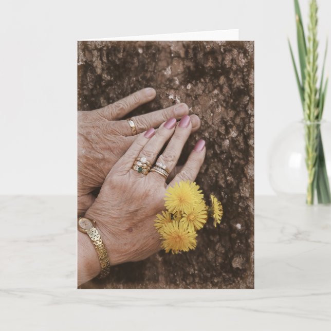 Kärlek, bröllopsdag - tom hälsningskort kort (Framsida)