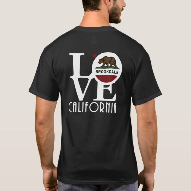 KÄRLEK Brookdale Kalifornien T Shirt (Baksida)