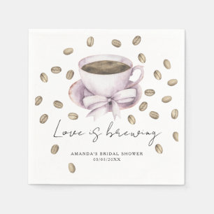 Kärlek brygger Bow Coffee-Möhippan Pappersservett