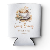 Kärlek brygger brun kaffe bröllopsdusch bröllop