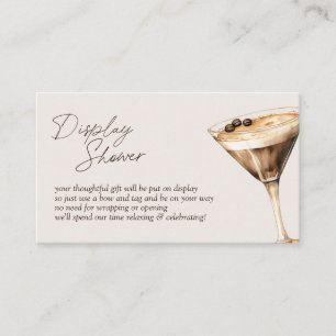 Kärlek brygger Espresso Martini Display Dusch Tilläggskort