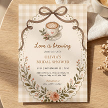 Kärlek brygger kaffe Vintage Blommig Anpassad