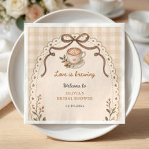 Kärlek brygger kaffe Vintage Blommig Anpassad