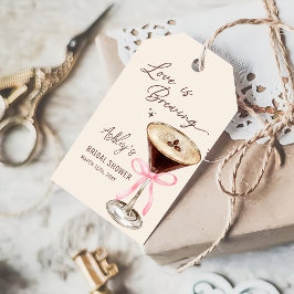 Kärlek brygger Martini Bröllopsdusch Present Kort