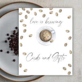 Kärlek brygger Möhippa- och presentkort Poster