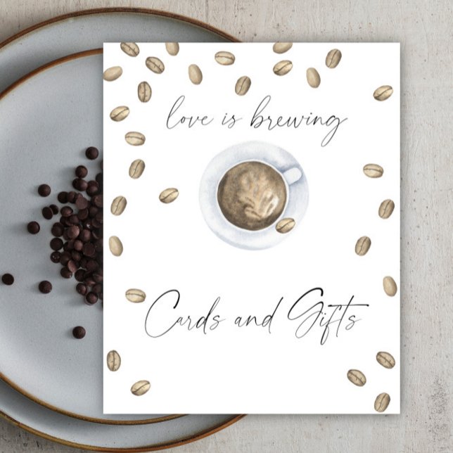 Kärlek brygger Möhippa- och presentkort Poster (Skapare uppladdad)