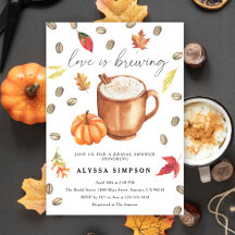 Kärlek brygger Pumpkin Latte Bröllopsfest