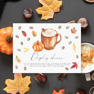 Kärlek brygger Pumpkin Latte-visning dusch Tilläggskort