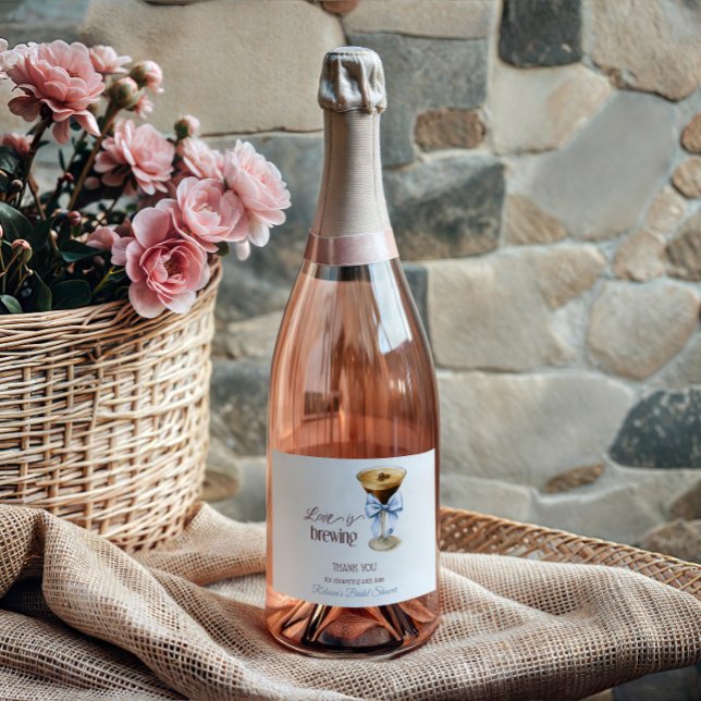 Kärlek bryggs Blåa band kaffe bröllopssalong (Skapare uppladdad)