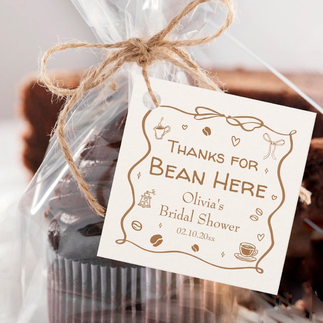 Kärlek bryggs Bröllopsfest Tack Gåvor Etiketter (Skapare uppladdad)