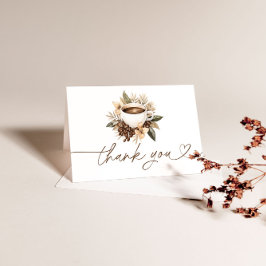 Kärlek bryggs Coffee Bridal Shower  Tack Kort