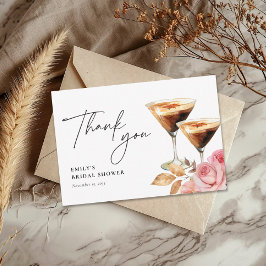 Kärlek bryggs Elegant bröllopsfest Tack Kort