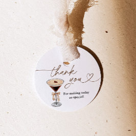 Kärlek bryggs Espresso Martini Bröllopsdusch Gåvor Etiketter