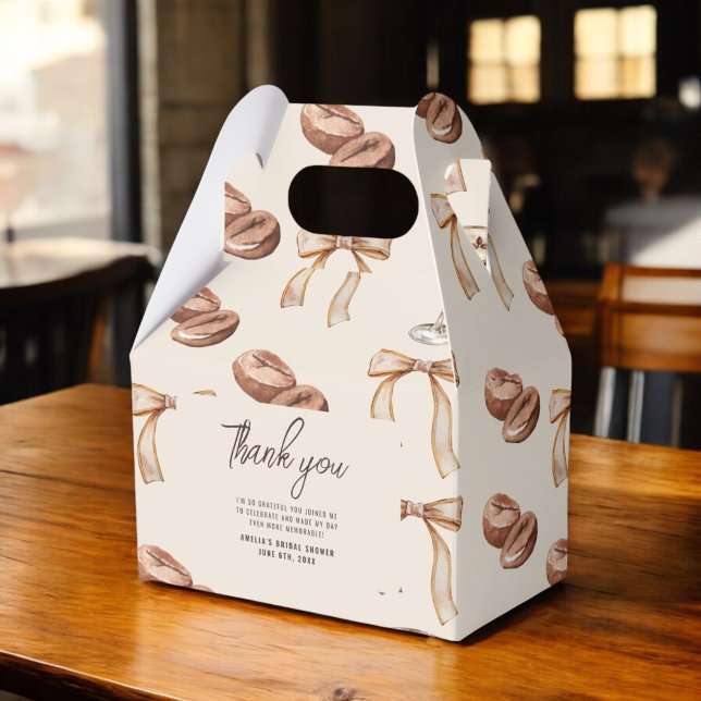 Kärlek bryggs Espresso Martini Bröllopsdusch Presentaskar (Skapare uppladdad)