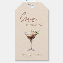 Kärlek bryggs Espresso Martini Bröllopsdusch