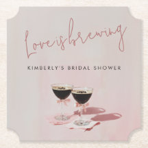 Kärlek bryggs Espresso Martini Bröllopsdusch Serve