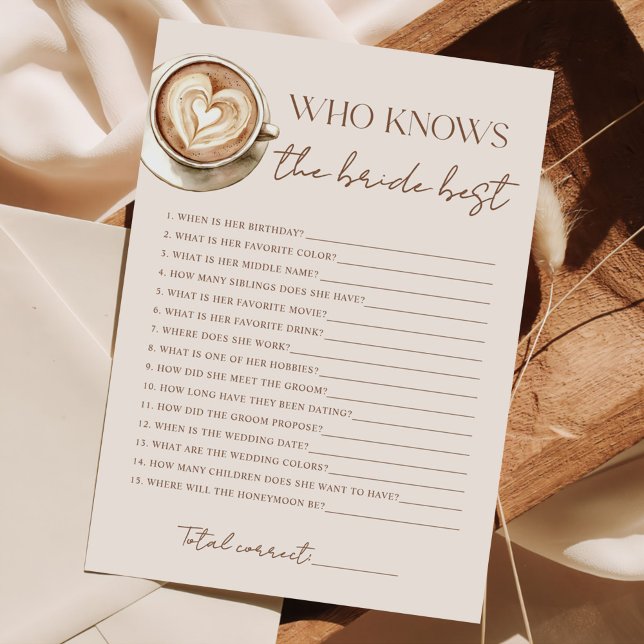 Kärlek bryggs kaffe bröllopsdusch julkort (Skapare uppladdad)