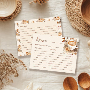 Kärlek bryggs kaffe bröllopsfest receptkort vykort