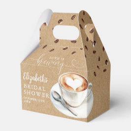 Kärlek bryggs Kaffe Rustik Bröllopsdusch Presentaskar