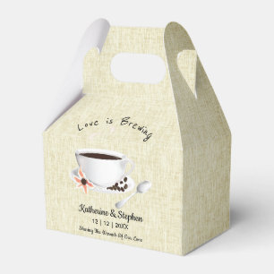 Kärlek bryggs kaffebryggare bröllopspresent presentaskar