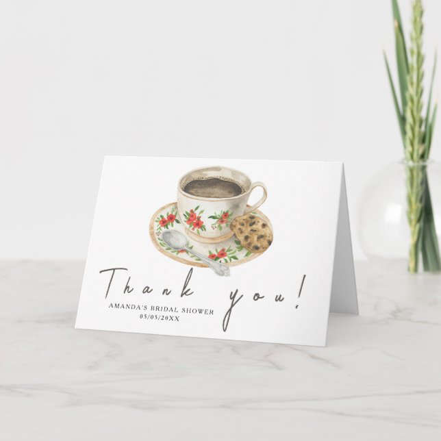 Kärlek bryggs Tack Bröllopsdusch  (Framsida)