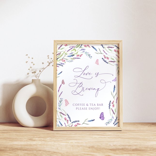 Kärlek bryter mot Lavender Butterflies Poster (Skapare uppladdad)