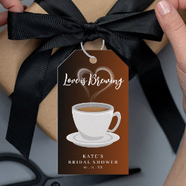 Kärlek bryter mot Terracotta & Black Möhippa Presentetikett