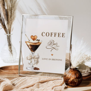Kärlek bryter upp kaffe pub poster