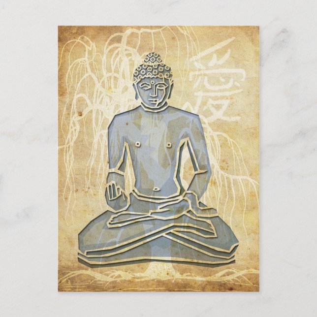 Kärlek Buddha Vykort (Framsida)