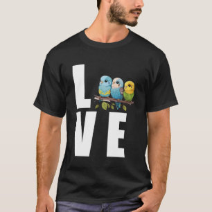 Kärlek Budgie Mamma Budgerigar Parakeet Bird Pullo T Shirt