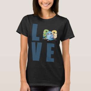 Kärlek Budgie Mamma Budgerigar Parakeet Bird Pullo T Shirt