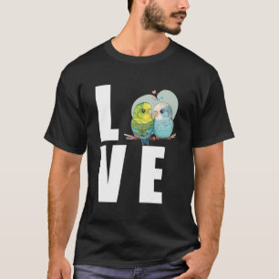 Kärlek Budgie Mamma Budgerigar Parakeet Bird Pullo T Shirt