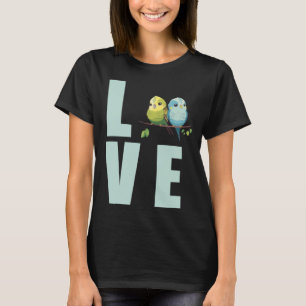 Kärlek Budgie Mamma Budgerigar Parakeet Bird Pullo T Shirt