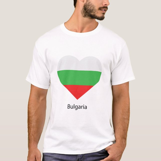 Kärlek Bulgarien T Shirt (Framsida)