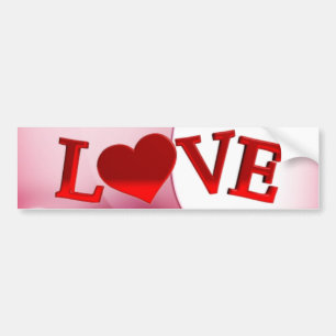 Kärlek Bumper Sticker Bildekal