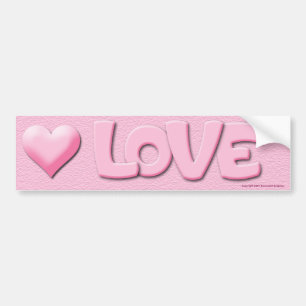 Kärlek Bumper Sticker Bildekal