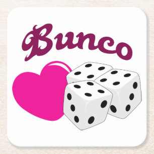 Kärlek Bunco Underlägg Papper Kvadrat