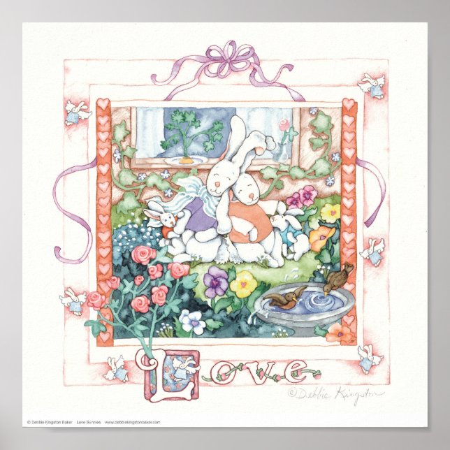Kärlek Bunnies Poster (Framsidan)