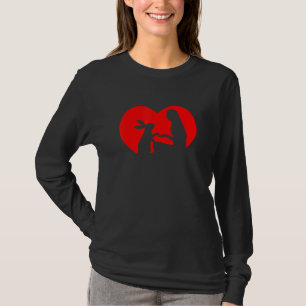 Kärlek Bunnies Woman Heart Bunny Rabbit Bunny Hear T Shirt