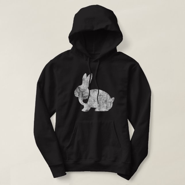 Kärlek Bunny Rabbit Älskare Animal Pet Owner Påsk  Hoodie (Design framsida)