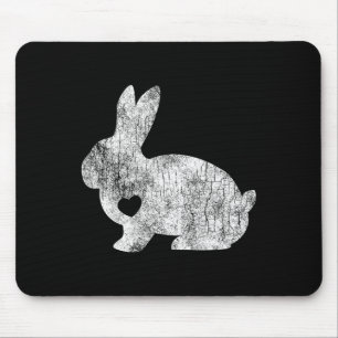 Kärlek Bunny Rabbit Älskare Animal Pet Owner Påsk Musmatta