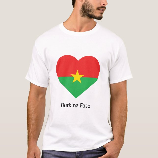 Kärlek Burkina faso T Shirt (Framsida)