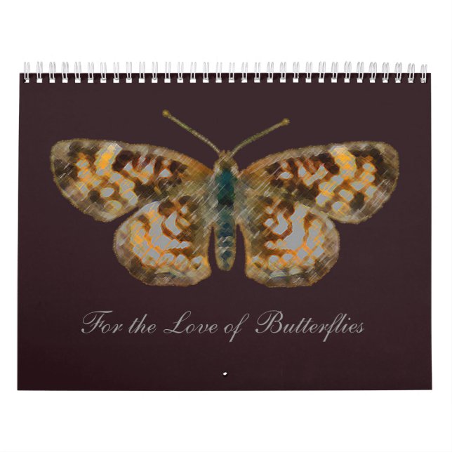 Kärlek Butterflies Butterfly och Blomsterfotografi Kalender (Omslag)