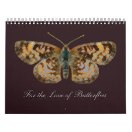 Kärlek Butterflies Butterfly och Blomsterfotografi Kalender