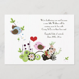 Kärlek bygga bo gravidmeddelande meddelande