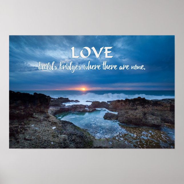 Kärlek Bygger broar poster (Framsidan)