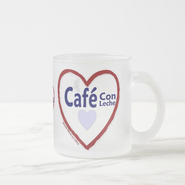 Kärlek Café Con Leche - Frosted Mugg (Höger)