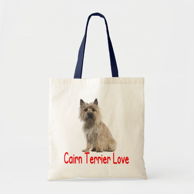 Kärlek Cairn Terrier Puppy Hund Beach Toit Bag Tygkasse (Framsidan)